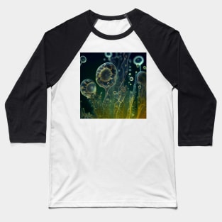 Amoeba Dreams: A Vibrant Aquatic Artwork Baseball T-Shirt